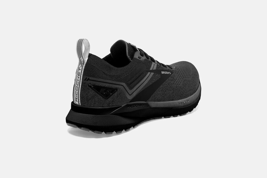 Ricochet 3 Road Brooks Running Shoes NZ Womens - Black - ICROWU-690